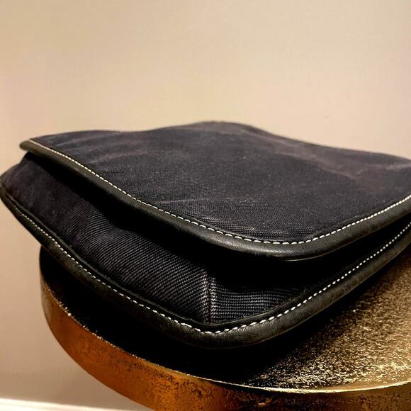 Vintage Coach 8114 USA Crossbody Bag | Hippie Black Canvas Denim & Leather, Rare - Picture 6 of 8